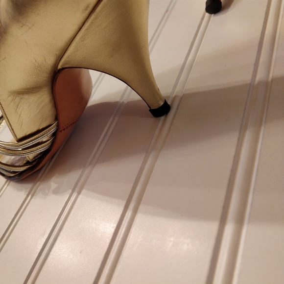 JACK ROGERS *vintage*(80s?) peep-toe heels narrow - Picture 4 of 8